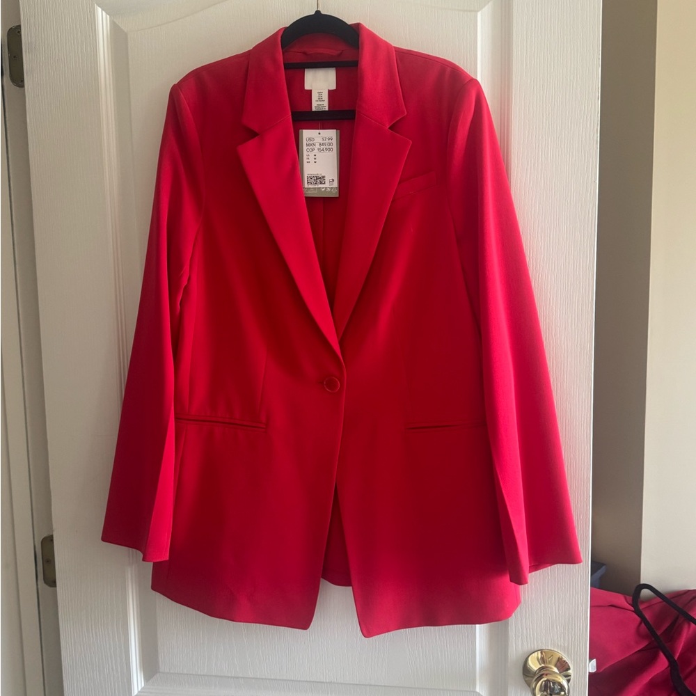 H&M Vibrant Red Women's Blazer